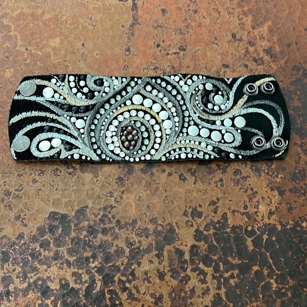 Caroline Rocha Wrist Cuff - Leather Bracelet - Custom Bracelet